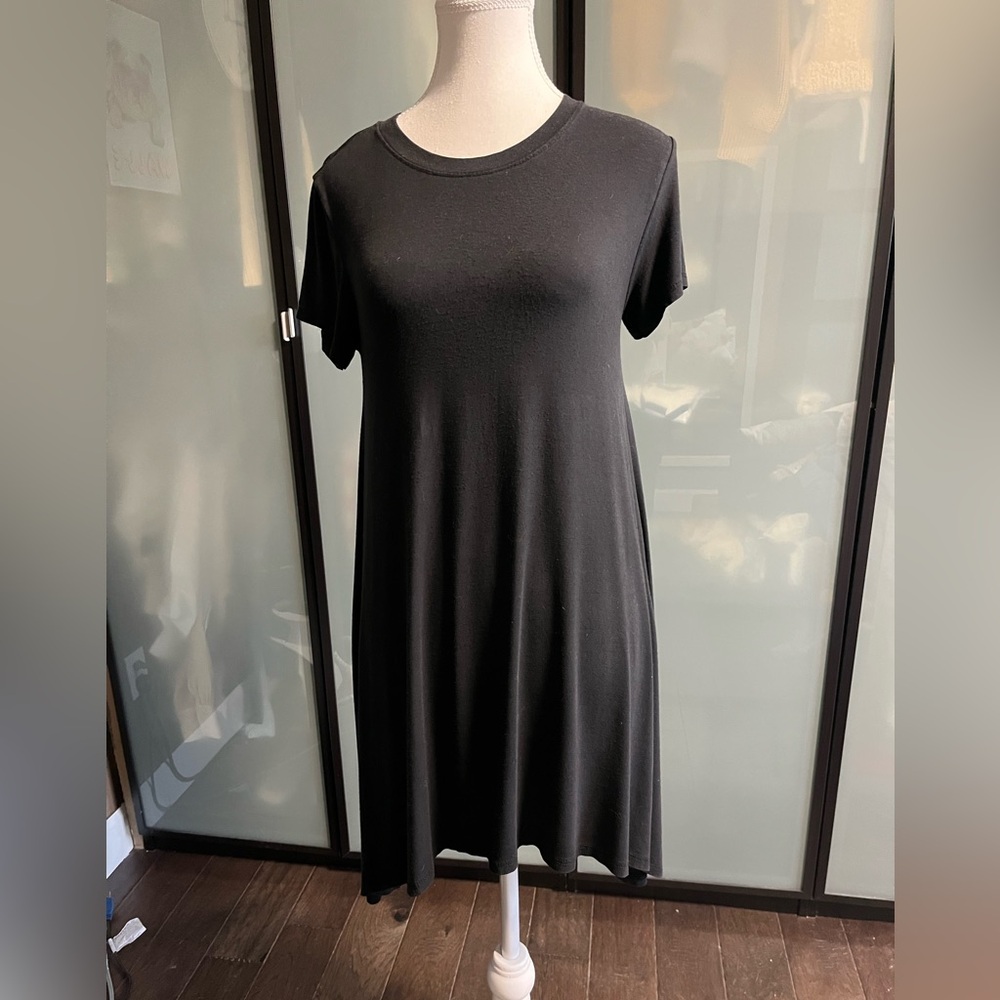 Classic Black T-Shirt Dress